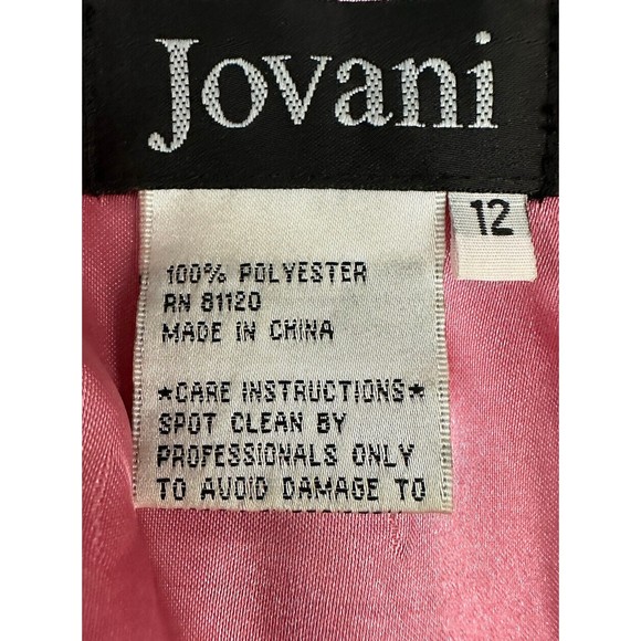 Jovani Multicolor Floral Hi Low Sequin Bodice Embellished Ruffled Prom Dress 12 - Picture 7 of 9